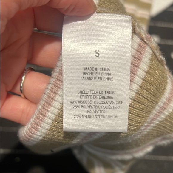 Striped V-Neck Ribbed Dress - Picture 6 of 6